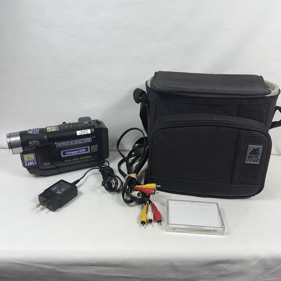 JVC‎ Compact VHS VHSC Video Camcorder GR-AX760U 400x Digital Zoom Tested Works
